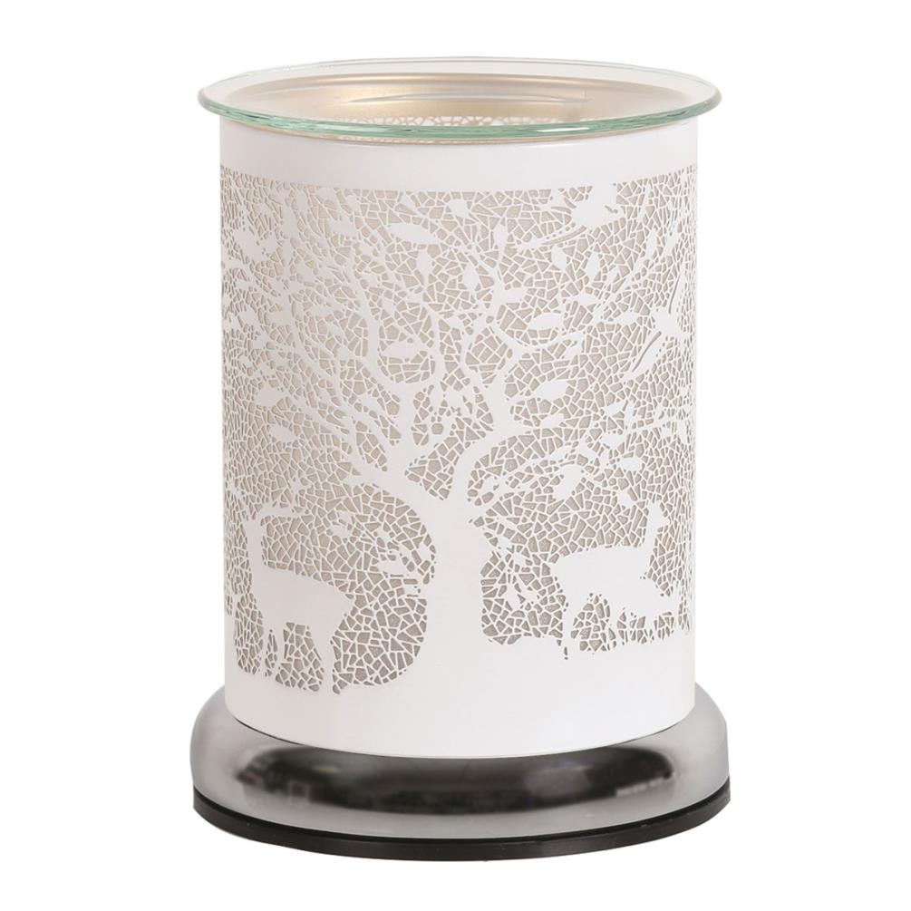 Aroma White Woodland Deer Cylinder Electric Wax Melt Warmer Extra Image 1
